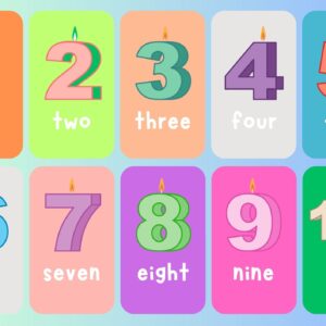 Colorful Number Flashcards 1-10 | Printable Math Cards for Kids