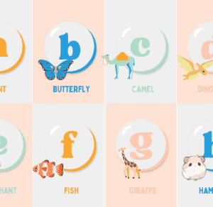 Animal Alphabet Flashcards Printable | ABC Learning Cards for Toddlers, Preschool & Kindergarten Homeschool Resources | Cute A-Z Digital Download PDF