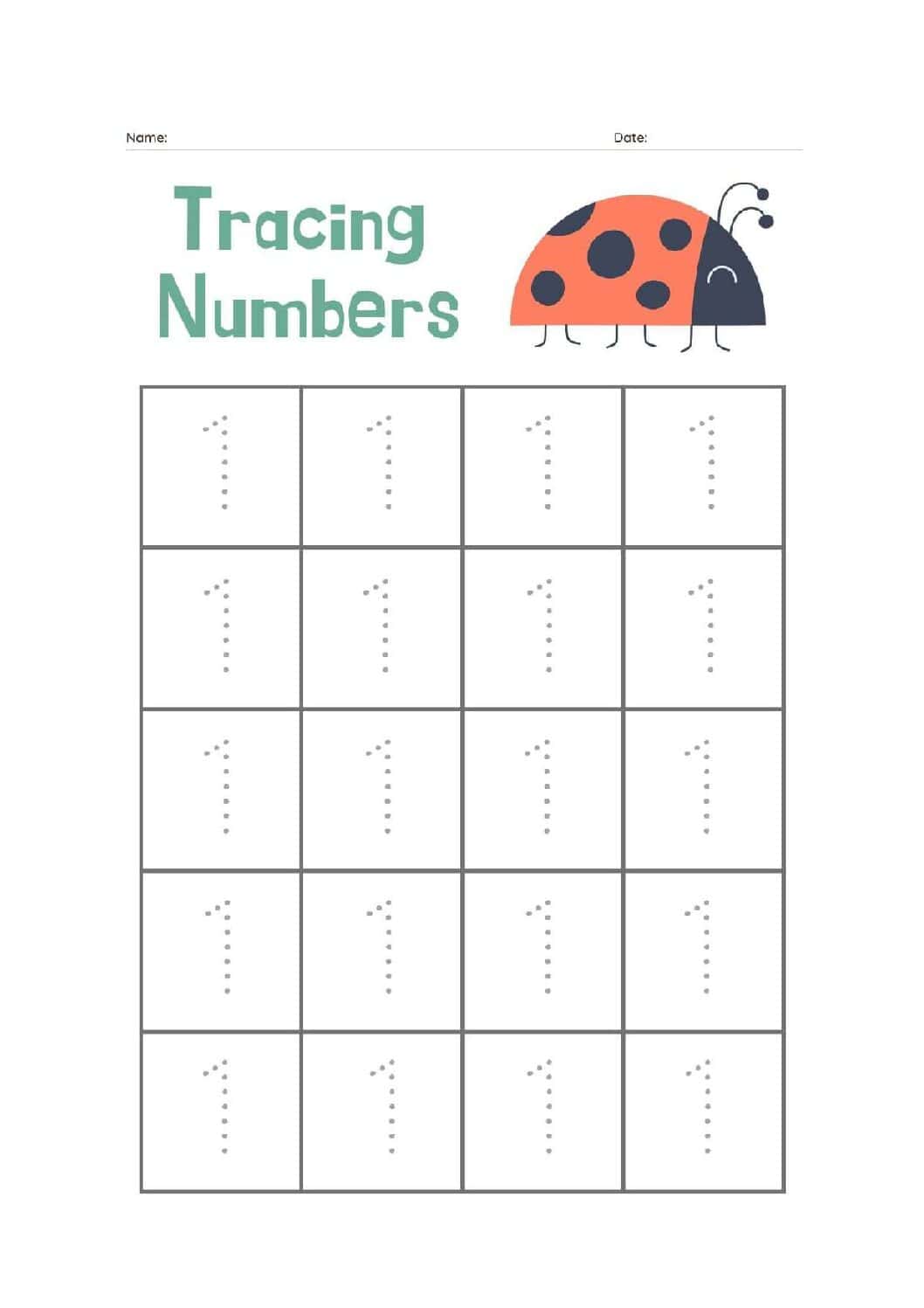 Printable Numbers 0-9 PDF Bundle | Number Recognition & Counting Activities for Kids | Preschool Learning Worksheets - Image 2