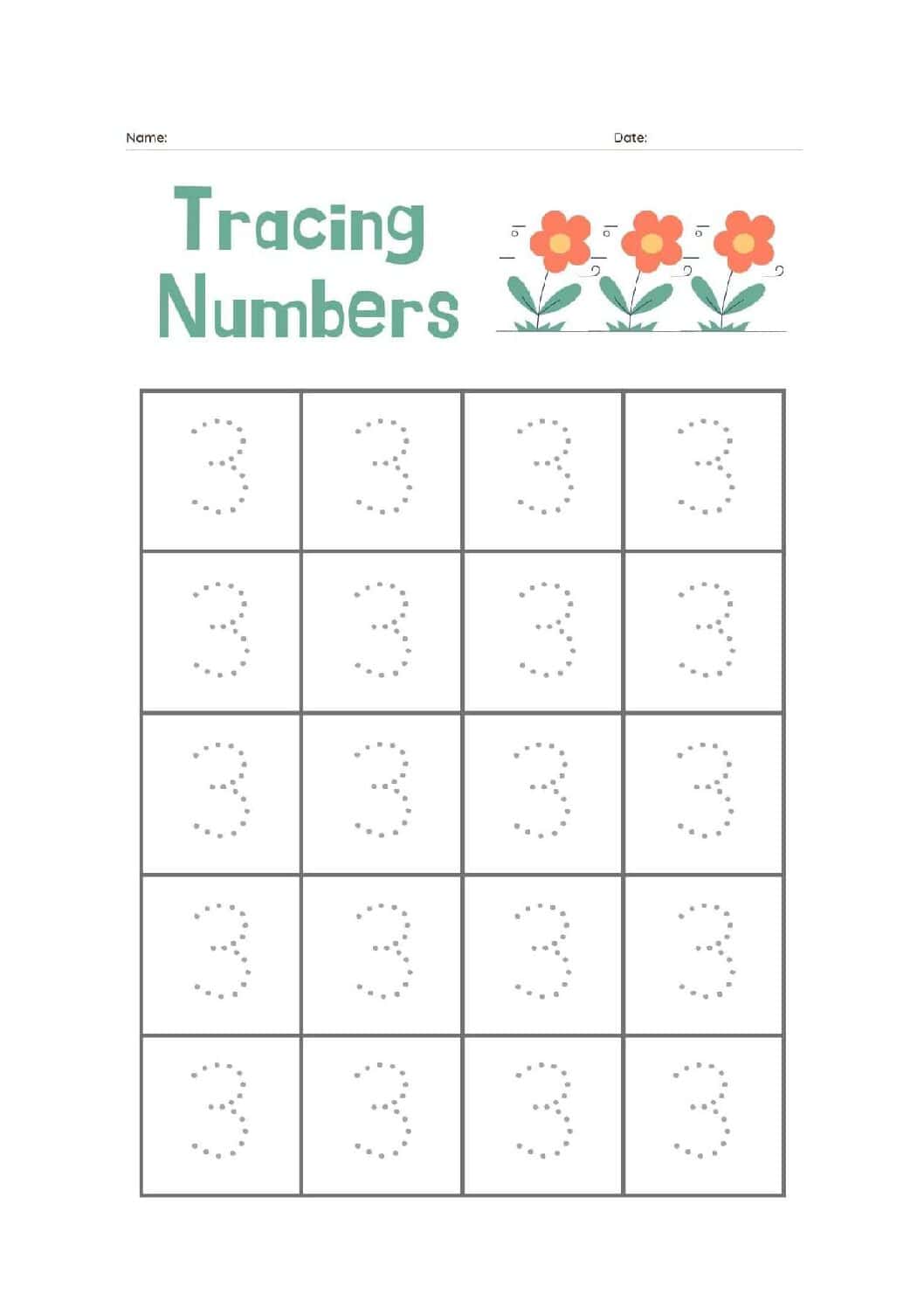 Printable Numbers 0-9 PDF Bundle | Number Recognition & Counting Activities for Kids | Preschool Learning Worksheets - Image 4