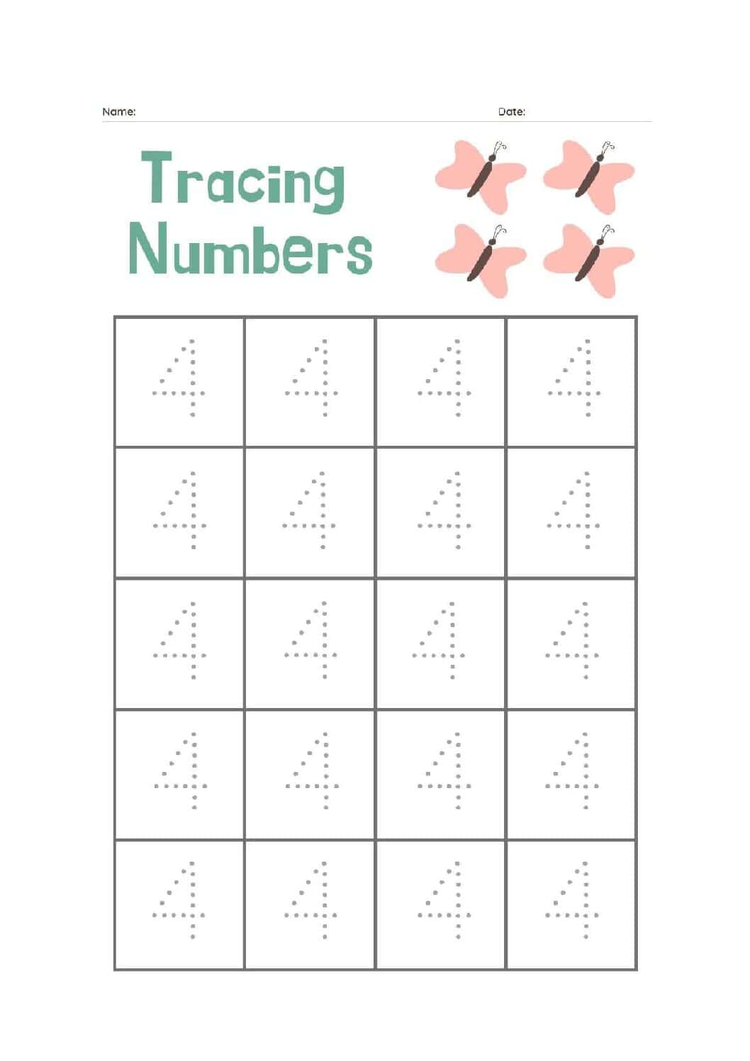 Printable Numbers 0-9 PDF Bundle | Number Recognition & Counting Activities for Kids | Preschool Learning Worksheets - Image 5