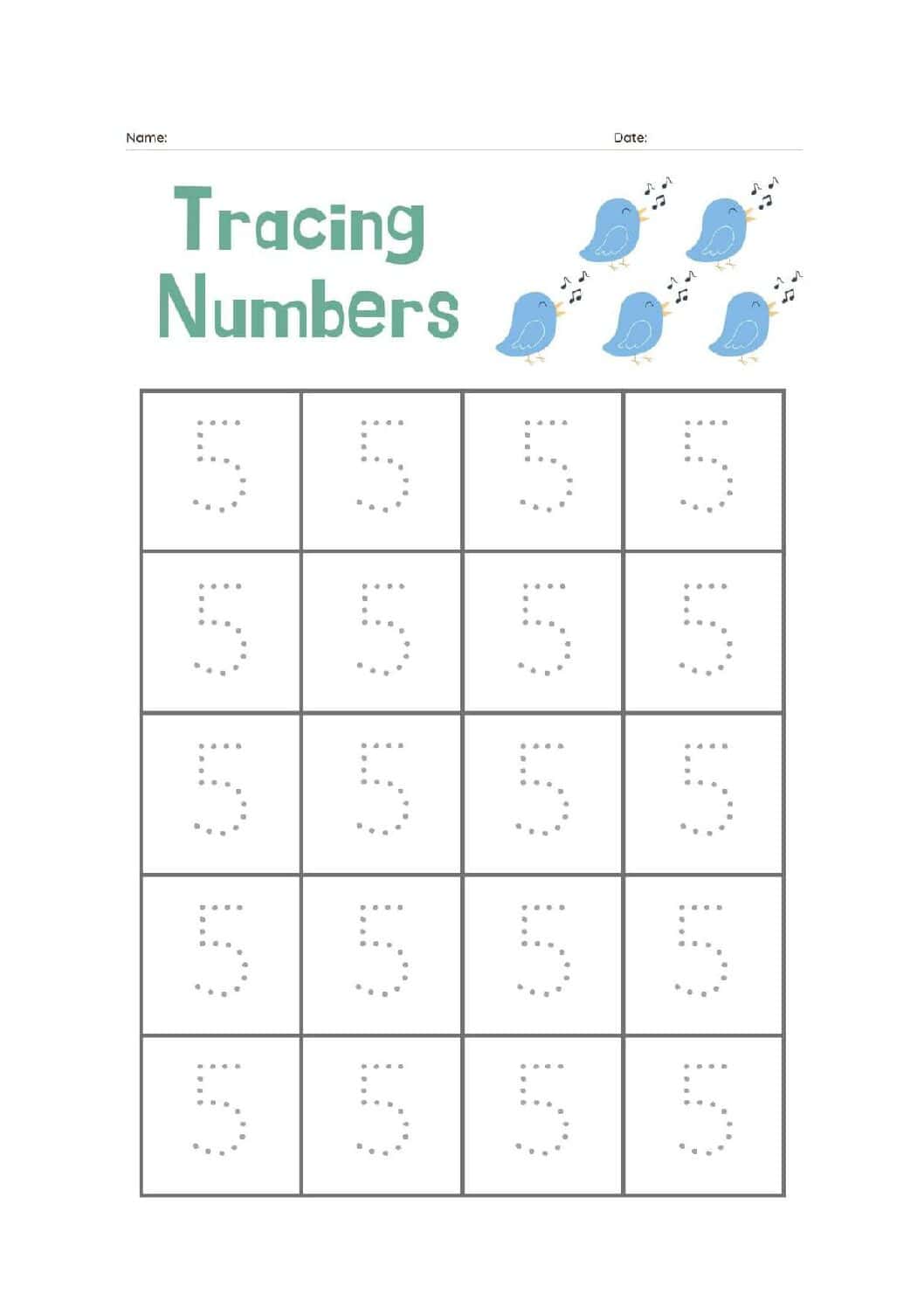 Printable Numbers 0-9 PDF Bundle | Number Recognition & Counting Activities for Kids | Preschool Learning Worksheets - Image 6