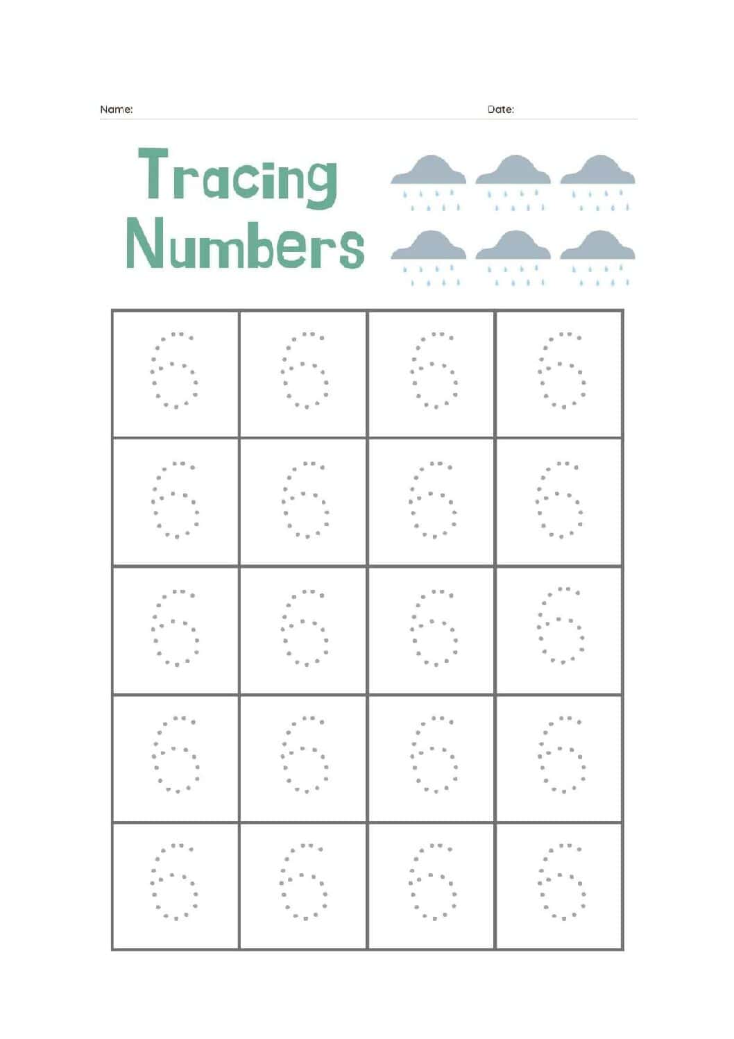 Printable Numbers 0-9 PDF Bundle | Number Recognition & Counting Activities for Kids | Preschool Learning Worksheets - Image 7