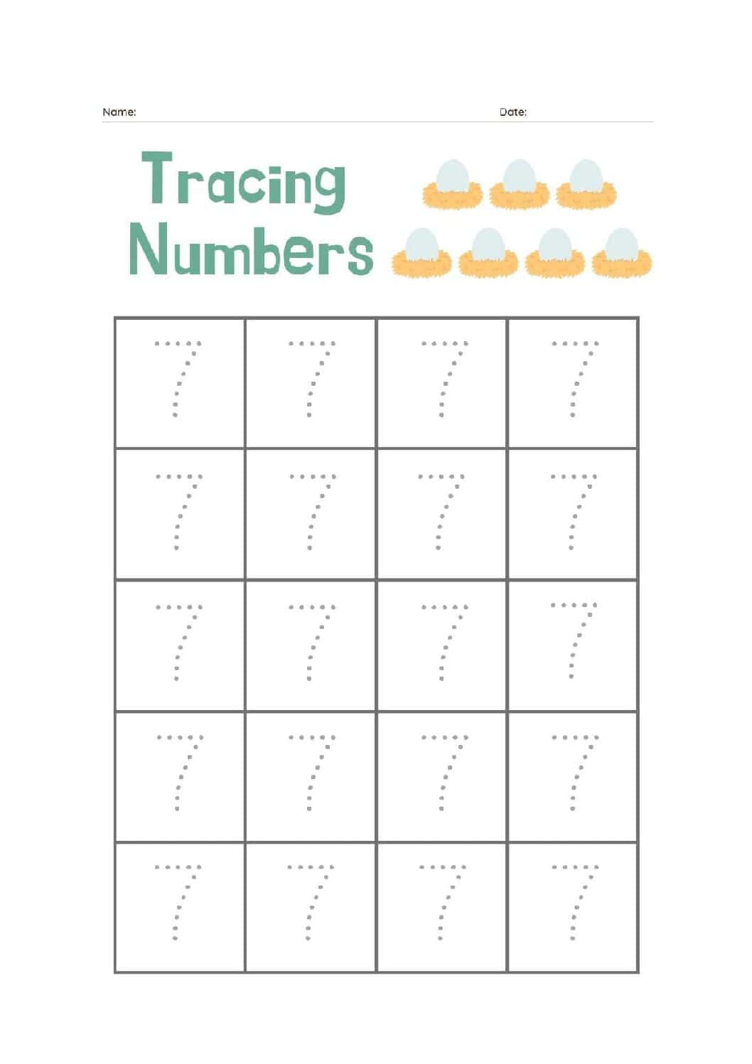 Printable Numbers 0-9 PDF Bundle | Number Recognition & Counting Activities for Kids | Preschool Learning Worksheets - Image 8