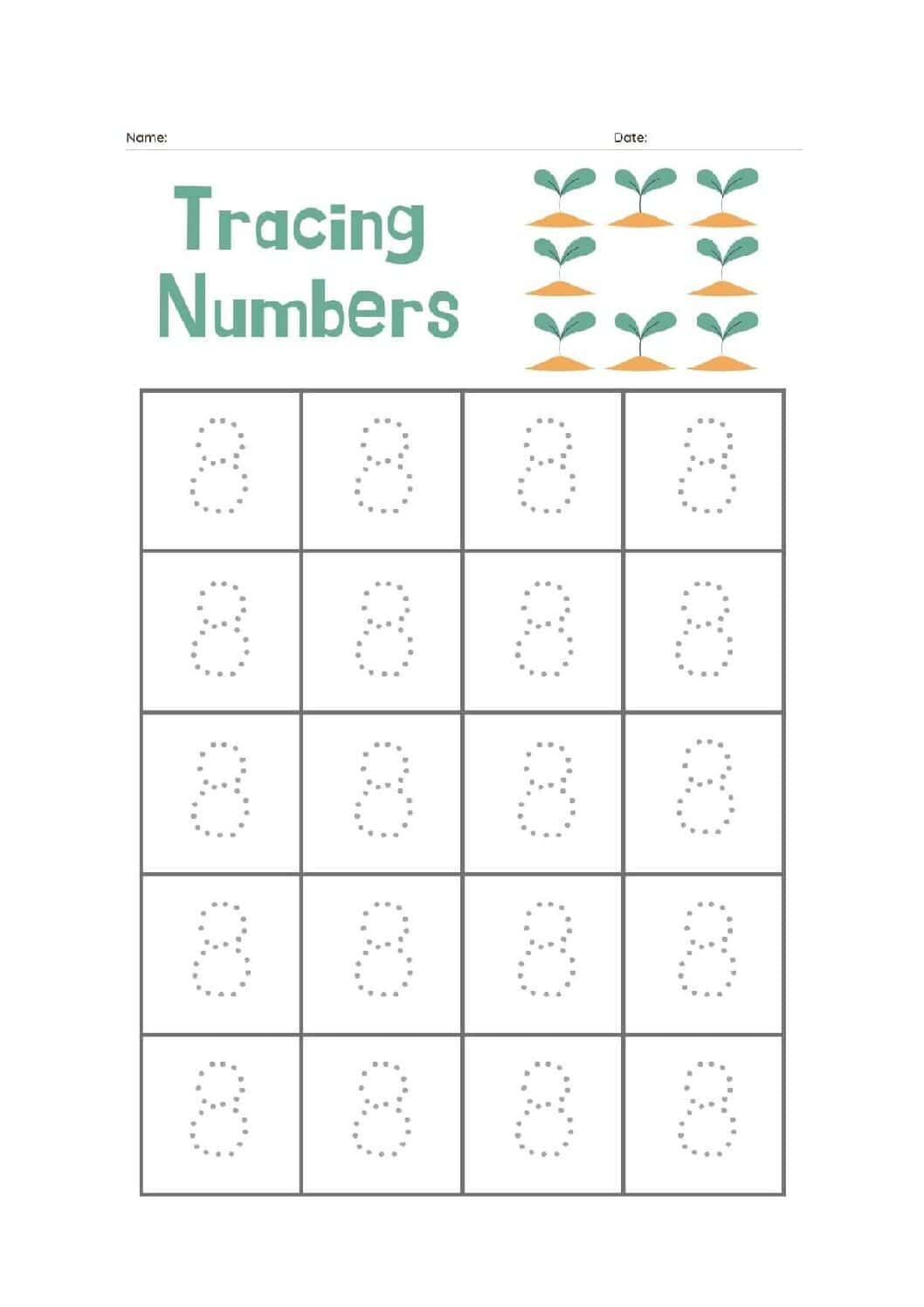 Printable Numbers 0-9 PDF Bundle | Number Recognition & Counting Activities for Kids | Preschool Learning Worksheets - Image 9