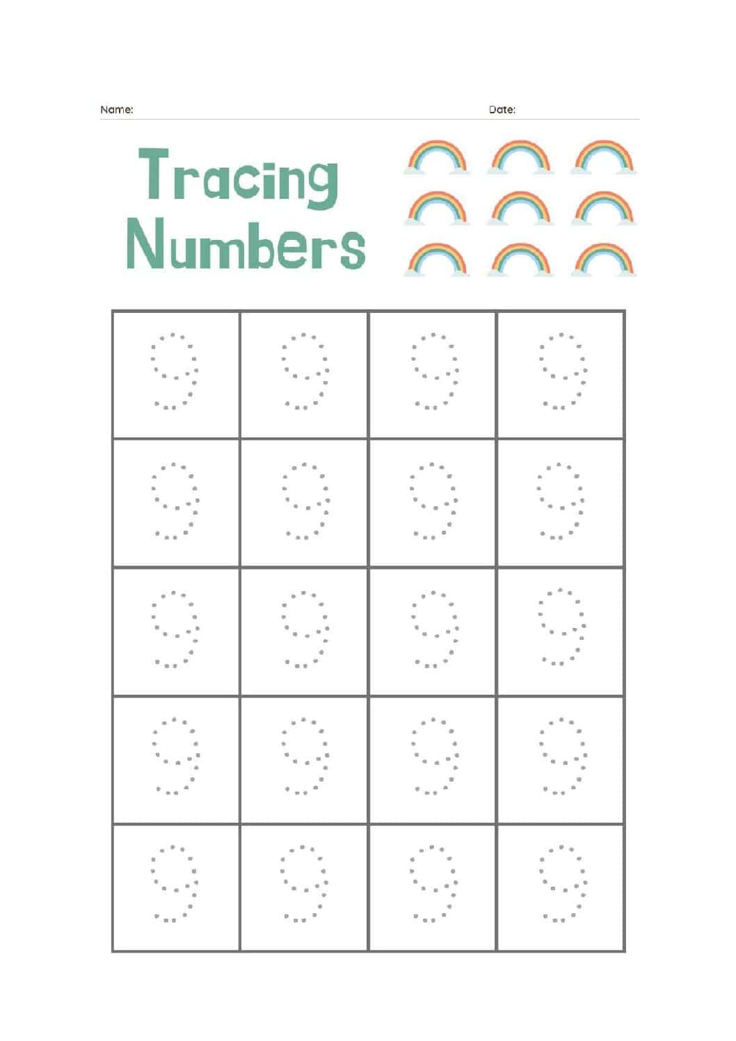 Printable Numbers 0-9 PDF Bundle | Number Recognition & Counting Activities for Kids | Preschool Learning Worksheets - Image 10